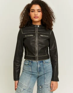 Giacca in Similpelle Nera^Tally Weijl Cheap