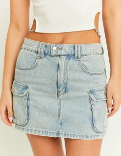 Gonna Cargo in Jeans a Vita Alta^Tally Weijl Best Sale
