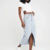 Gonna Midi Vita Alta di Jeans con Strass^Tally Weijl Discount