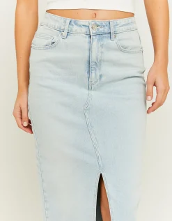 Gonna Midi Vita Alta di Jeans con Spacco^Tally Weijl Store