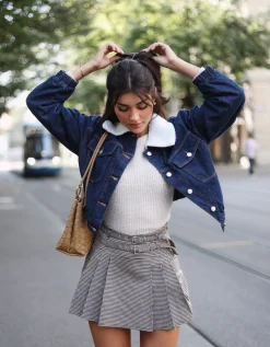 Gonna Pantalone a Quadri con Doppia Cintura^Tally Weijl Hot