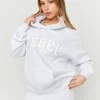 Hoodie Oversize con Ricamo in Lurex^Tally Weijl Best
