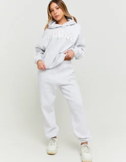 Joggers Morbidi Grigi con Ricamo in Lurex^Tally Weijl Sale