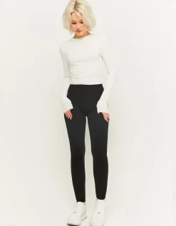 Legging Basici Neri a Vita Alta^Tally Weijl Online