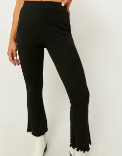 Leggings A Zampa A Vita Alta Neri^Tally Weijl Cheap