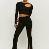 Leggings A Zampa con Spacco Frontale Neri^Tally Weijl Sale