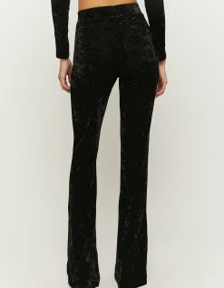 Leggings A Zampa In Velluto A Vita Alta Neri^Tally Weijl Discount