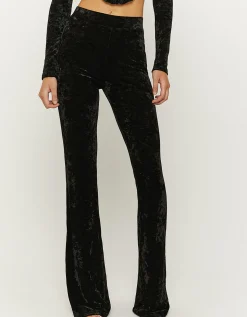 Leggings A Zampa In Velluto A Vita Alta Neri^Tally Weijl Discount