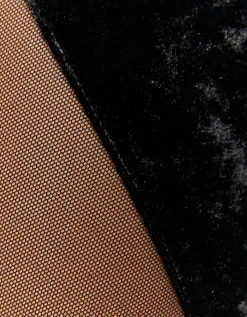Leggings a zampa Neri in Velluto e Mesh^Tally Weijl Shop