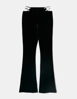 Leggings Cut Out in Velluto Neri^Tally Weijl Shop