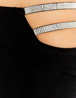 Leggings Cut Out in Velluto Neri^Tally Weijl Shop
