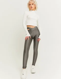 Leggings Skinny Grigi Effetto Lucido^Tally Weijl Cheap