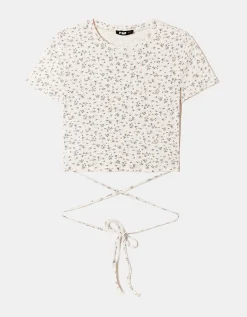 Maglietta a Fiori con Allacci in Vita^Tally Weijl Cheap