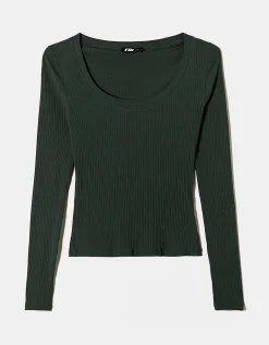 Maglietta Basica a Costine^Tally Weijl Cheap