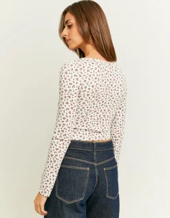Maglietta Basica Maniche Lunghe a Fiori^Tally Weijl Flash Sale