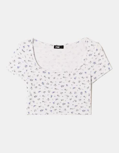 Maglietta Corta a Fiori^Tally Weijl Sale