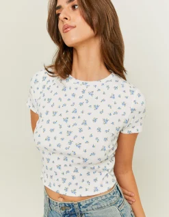 Maglietta Corta Basics a Fiori^Tally Weijl Cheap