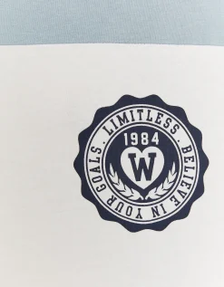 Maglietta Corta con Stampa Collegiale^Tally Weijl Sale