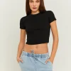 Maglietta Corta Nera a Maniche Corte^Tally Weijl New