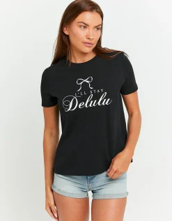 Maglietta Larga Nera con Stampa^Tally Weijl Best Sale