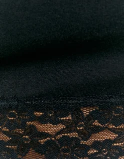 Maglietta Nera con Dettaglio in Pizzo^Tally Weijl Outlet