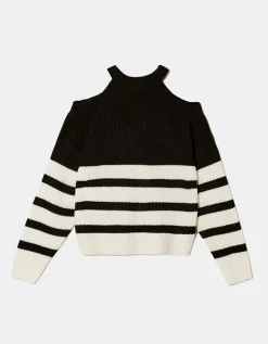 Maglione a Righe con Spalle Scoperte^Tally Weijl Cheap