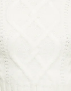 Maglione bianco in maglia a cavi^Tally Weijl Cheap