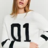 Maglione Collegiale Bianco Morbido^Tally Weijl Discount