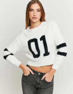 Maglione Collegiale Bianco Morbido^Tally Weijl Discount