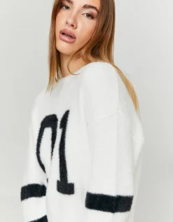Maglione Collegiale Bianco Morbido^Tally Weijl Discount