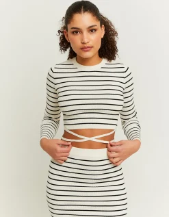 Maglione Corto a Righe con Dettaglio Fancy^Tally Weijl Online