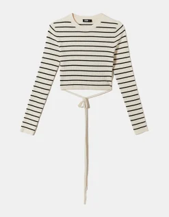 Maglione Corto a Righe con Dettaglio Fancy^Tally Weijl Online