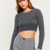 Maglione Corto Soft Touch Grigio^Tally Weijl Clearance