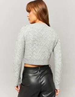 Maglione grigio con strass^Tally Weijl Store