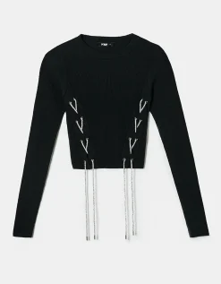 Maglione Leggero con Allaccio in Strass^Tally Weijl Cheap