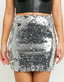 Mingonna di Paillettes Argento^Tally Weijl Hot