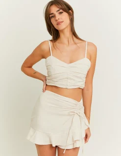 Minigonna in Lino con Volants^Tally Weijl Flash Sale