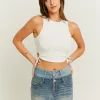 Minigonna di Jeans Effetto Doppia Vita^Tally Weijl Discount