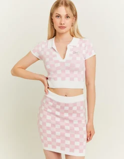 Minigonna in Maglia a Quadri^Tally Weijl Sale