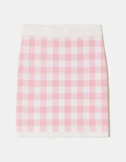 Minigonna in Maglia a Quadri^Tally Weijl Sale