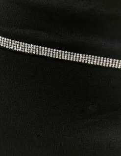 Minigonna Nera con Dettagli in Strass^Tally Weijl Shop