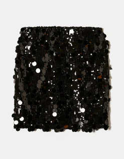 Minigonna Nera con Maxi - Paillettes^Tally Weijl Store