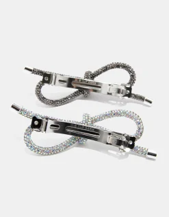 Pacco di 2 Clip per Capelli Fiocchi con Strass^Tally Weijl Store