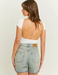 Pantaloncini Bermuda a Vita Alta con Strappi^Tally Weijl Clearance
