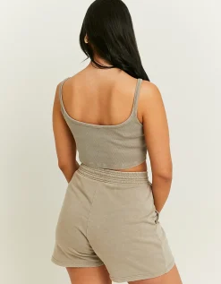 Pantaloncini Grigi in Felpa con Stampa^Tally Weijl Best