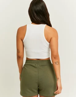 Pantaloncini in Tuta Kaki con Stampa^Tally Weijl Fashion