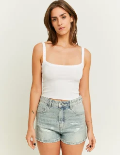 Pantaloncini Mom a Vita Alta con Paillettes^Tally Weijl Discount