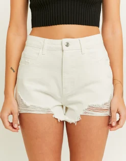 Pantaloncini Mom a Vita Alta Bianchi^Tally Weijl Best