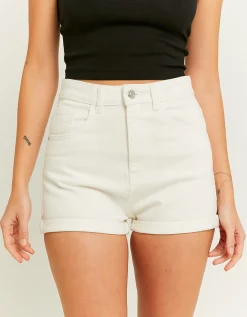 Pantaloncini Mom a Vita Alta Bianchi^Tally Weijl Cheap