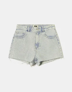 Pantaloncini Mom a Vita Alta con Strass^Tally Weijl Hot